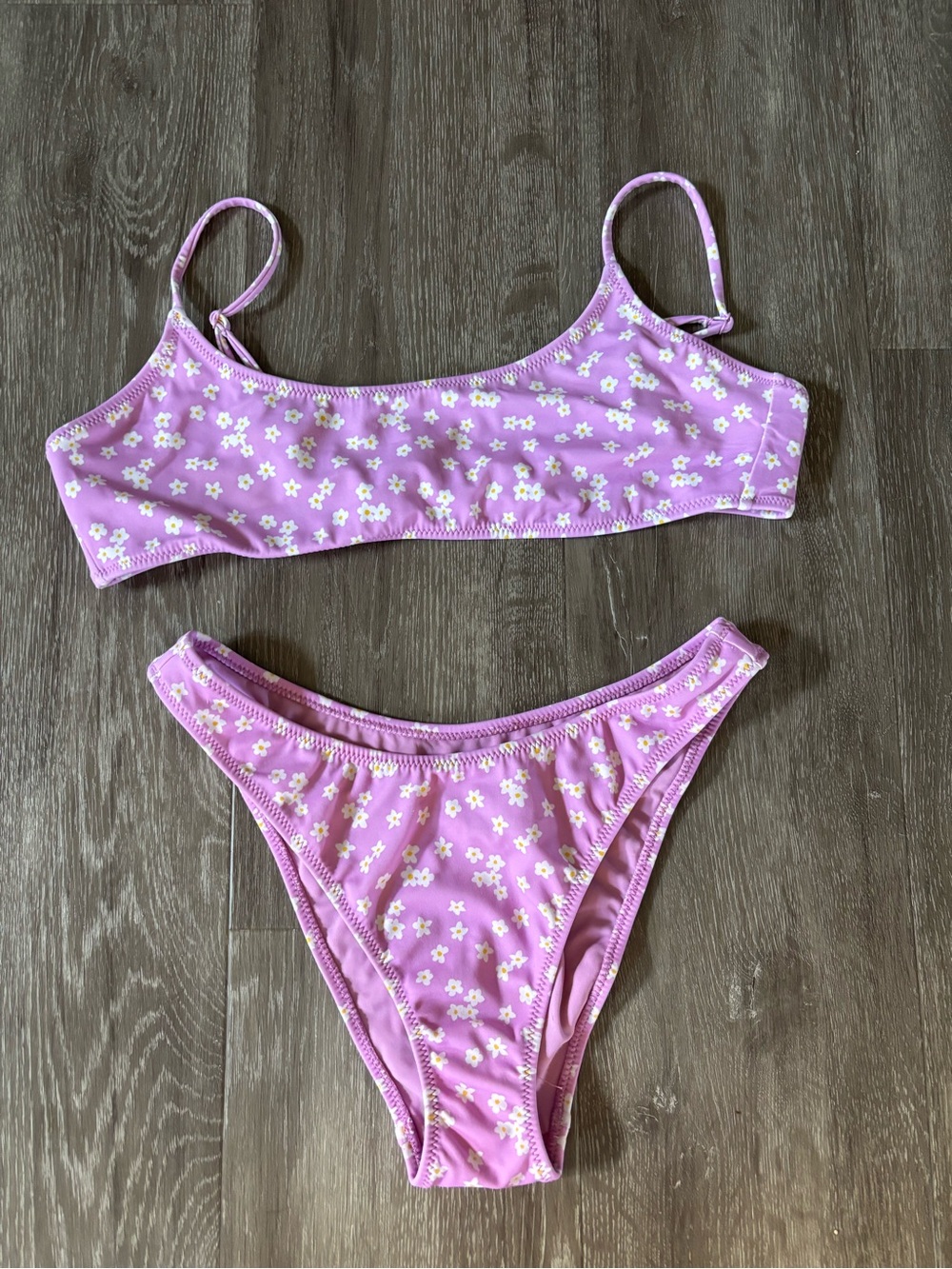 PacSun Lilac Daisy Print Swim Set
